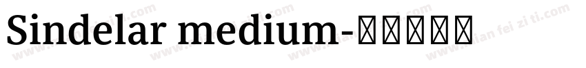 Sindelar medium字体转换